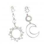 Boho Women Hollow Star Moon Sun Dangle as&uuml;mmeetrilised k&otilde;rvar&otilde;ngad ehted kingitus kuldne