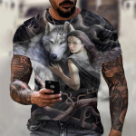 3D Prinditud Hundi T-s&auml;rk meestele Suvine suurte l&uuml;hikeste varrukatega topid Pullover 2023 Moodsad t&auml;navar&otilde;ivad Meeste lahedad riided Odavad s&auml;rgid 6XL