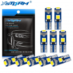 10 tk T5 LED-tuled W1,2W W3W LED-pirnid Super Bright 3030 LED-auto sisevalgustus, auto k&uuml;lgmine kiilu armatuurlaua m&otilde;&otilde;teriista lamp valge