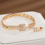 Fashion Temperament Micro Inkrusteeritud tsirkoon Ins Cold Style Everyday Joker k&auml;ev&otilde;ru kuld