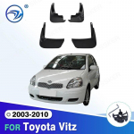 4Pcs Mud Flaps Splash Guards For Toyota Vitz 2003 04 05 06 07 08 09 -2010 Front and Rear Mudguards car accessories auto styline 4PCS