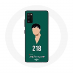 &Uuml;mbris Samsung Galaxy s20 Squid Game Cho Sang woo number 218 jaoks