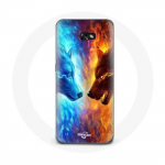 &Uuml;mbris Samsung Galaxy A3 2016 Ice and Fire Wolf jaoks