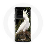 &Uuml;mbris Samsung Galaxy S20 Ultra Cockatoos valgete papagoide jaoks puul