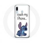 Coque pour Samsung Galaxy A20e Lilo et Stitch mignon Fond blanc
