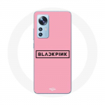 Coque pour Xiaomi Mi 12 / 12X Blackpink Groupe de K-pop Logo Fond Rose
