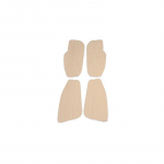 4 tk Mikrokiust Nahast Uksepaneelide Kate Toyota Corolla 2014 2015 2016 2017 Interj&ouml;&ouml;ri Ukse K&auml;etoe Paneeli Nahkkate Liist 4x Armrest Beige