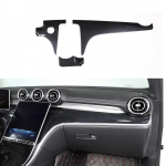 3 tk/komplekt s&uuml;sinikkiust stiilis auto keskkonsooli ja armatuurlaua paneeli kaunistused kleebised Mercedes Benz C-klassile W206 2022 Tarvikud Carbon Fiber Style