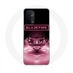 Coque - Maniacase - Oppo A54 5G - Noir - Logo Blackpink - Souple - Diamant&eacute;