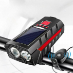 P&auml;ikeseenergial t&ouml;&ouml;tav jalgratta kahepealine helisignaal esituled USB-laadimine v&auml;listingimustes jalgrattas&otilde;iduks k&otilde;rge detsibelli helisignaali hoiatustuled piiri&uuml;lesed