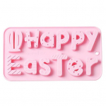 T&auml;hestiku vorm Temperatuurikindel 3D modelleeriv toidukvaliteediga lihtne lahtiv&otilde;etav mittenakkuv isetegemise t&ouml;&ouml;riist Happy Easter Letter Silikoonvorm puhkuseks roosa