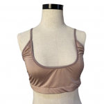 Naiste spordirinnahoidja spagetirihm seljata &uuml;hev&auml;rviline U-kaelusega &otilde;mblusteta harjutus M valge