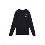 Nike Sportswear Swoosh pikavarrukaline T-s&auml;rk Meeste Topid Must CK2259-010 S