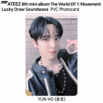 ATEEZ The World EP.1 Movement Soundwave 1. Lucky Draw PVC fotokaart KPOP Yunho