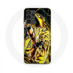 Coque Maniacase pour Samsung Galaxy A13 4G Son Goku Super Saiyan SSJ3 Attaque point Dragon