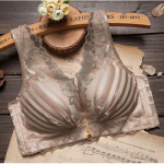 Reguleeritav rinnahoidja Sexy Beauty Back &auml;&auml;risteta rinnahoidja Paks kogutud rinnahoidja pitspesu naistele 70A