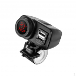 Motocycle , Waterproof Dual USB 5 charging Socket for Marine Boat Rv Motorbike punane