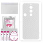 apgo Protective Skin Sticker for the back compatible with ZTE Nubia Red Magic 8S Pro, Wrap Film, Foil, Vinyl - Pattern Transparent Carbon