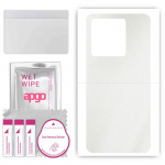 apgo Protective Skin Sticker for the back compatible with Vivo iQOO Neo7 Pro, Wrap Film, Foil, Vinyl - Pattern Matte Transparent