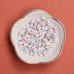 Uus materjal Mood ehete jaoks K&auml;ev&otilde;ru kiri Helmed DIY K&auml;sitsi valmistatud aksessuaarid AZ valmistamine 50 tk White Multicolor