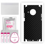 apgo Kaitsev nahakleebis tagak&uuml;ljele ja k&uuml;lgedele, mis &uuml;hildub Nokia X10-ga, t&auml;iskile, foolium, vin&uuml;&uuml;l &ndash; mustriga s&uuml;simusta