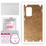 apgo Protective Skin Sticker for the back+sides compatible with Samsung Galaxy A23, Full Wrap Film, Foil, Vinyl - Pattern Rusty Copper