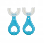 Beebi hambahari 360-kraadine U-kujuline laste hambahari Hambad Beebihari Silikoonist Laste hammaste Suuhooldus Puhastus must