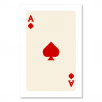 Naljakas Lucky You l&otilde;uendiplakat Trendikas retropunane &auml;ss kaardi plakat seinakunst P&otilde;hjamaade pokkerimaal elutuppa magamistoa sisekujundus 21 X 30cm No Frame