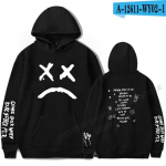 R&auml;ppar Lil Peep Hoodies Print Meeste Naiste Unisex Hoodie Casual Oversized Pullover Harajuku Pusa Mood Riietus Spordidress L