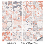 16 tk/komplekt Imiteeritud marmorist PVC keraamilised plaadid plekkide ennetamiseks Renoveeritud isekleepuv paber kodukaunistuseks Dekoratiivkiled seinakleebised 10cm&times;10cm&times;16pcs