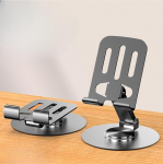 Reguleeritav mobiiltelefoni alus lauale, 360&deg; kl&otilde;psuga p&ouml;&ouml;rlev, mitme nurga all, libisemiskindel metallist alus, kokkupandav ja kaasaskantav, mobiiltelefoni aluse hoidik