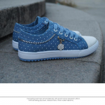 Suvi Uued Naiste &Otilde;&otilde;nes Denim V&otilde;rkkingad Madalad Vabaajajalatsid Hingavad Kingad V&otilde;rkkingad 37 helesinine v&auml;rv