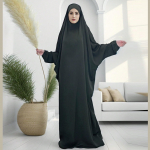 Naiste traditsiooniline araabia nahkhiire varrukatega Abaya moslemi avar maxi kleit, naiste jilbab One Size