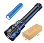 1000 LM taskulamp v&otilde;imas LED-taskulamp, laadimine teleskoopfookusega kaugjuhtimispult, pikk, tugev k&auml;silamp Laserlaagri suumekraan P90 Long Style+10000mah