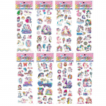 8 lehte/komplekt 3D multifilm veekindel mull DIY &Uuml;kssarvik Loomaaed Loomad Kleebised Lapsed M&auml;rkmik Kaunistusm&auml;nguasi lastele Poistele T&uuml;drukutele