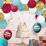 Kit pour arche 40 ballons color&eacute;s 1 ruban d'attache de 3 m&egrave;tres