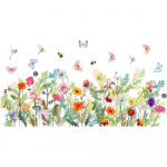 1 tk Butterfly Flowers Seinakleebised elutoa jaoks Magamistoa taustaga seinakaunistus Toakaunistuse kleebiste tapeet