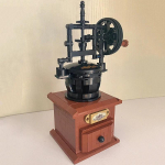00984 Retro Classic k&auml;sitsi juhitav kohvimasin Joogimasina sahtel DIY Mini klotsid Tellised Ehitusm&auml;nguasi lastele Karbita