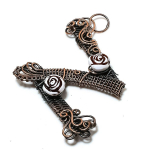 N Look Gemstone Handmade Copper Wire Wrap Jewelry Pendant 2.36 e1e13