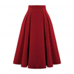 Naiste Midi-seelik K&otilde;rge v&ouml;&ouml;kohaga n&ouml;&ouml;pidega A-line vabaaja seelik &uuml;hev&auml;rviline kontoriseelik taskutega t&ouml;&ouml;r&otilde;ivad 2XL must