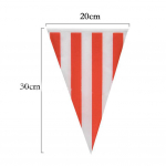 Pulmadekor S&uuml;nnip&auml;evalipud 1 Komplekt Lippe Plastikust 20*30cm 20 flags 10M