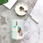 P&otilde;hjamaade loovus Unicorn Girl Heart Keraamiline kruus Piimatass Kontoritass Kohvitass