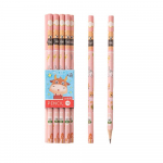 10 tk/komplekt Keskkonnas&otilde;bralik puidust pliiats, kirjatarvete joonistuspliiats Kawaii Student HB pliiats lastele 10Pcs roosa