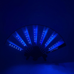 Vilkuv kokkupandav LED-f&auml;nn Tantsutuled F&auml;nni&otilde;htushow Helendav baar &Ouml;&ouml;klubi pidukingitused Pimedas helendavad peotarbed tumesinine v&auml;rv