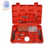 68tk/komplekt kroomitud rehviparanduskomplekt/vaakumrehvi/rehvi h&auml;daabi kiirparanduskomplekt 68-piece set must