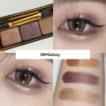 FOMIX Kolmev&auml;rviline lauv&auml;rv Delicate Shimmer Pearl Luster Earth-color lauv&auml;rvipalett V&auml;ike kaasaskantav silmameik