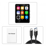 2,4-tolline MP3-m&auml;ngija tugi Bluetoothi ​​t&auml;isekraaniga puutetundliku HiFi-muusikapleieriga, sisseehitatud k&otilde;lar koos e-raamatu/FM-i/raadio/videoga must