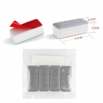 Universaalsed istmepolsterduspadjad Amortisaator Vannitoatarvikud WC-poti katte tihend WC-istme kaitseraud Isekleepuv 4PCS