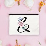 Mustad t&auml;hestikulilled A-Z Naiste meigikott Tr&uuml;kiga kosmeetikakott Reisikorraldaja Daamide mood Ostlemine Huulepulk L&otilde;uendist kotid