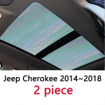 P&auml;ikesekatuskatted Jeep Cherokee KL MK5 2014~2024 Autokatusakna Soojusisolatsioon UV-kaitse P&auml;ikesesirmkardin Tarvikud